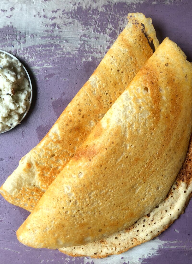 Dosa (a rice and lentil based recipe)