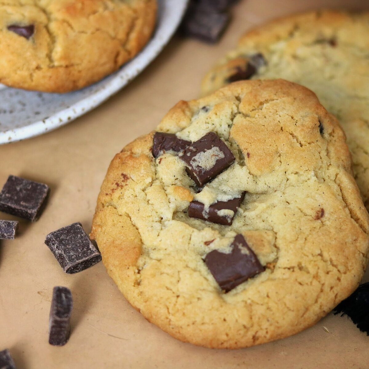 Coconut Tahini Chocolate Chip Cookie Recipe The Familiar Kitchen