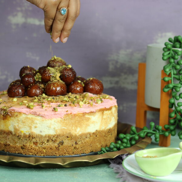 Gulab Jamun Cheesecake