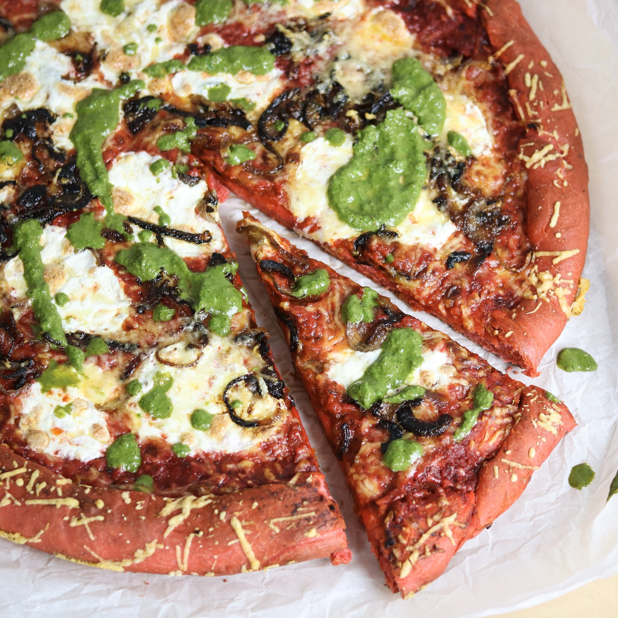 Tandoori Pizza with Tamarind Mint Chutney The Familiar Kitchen