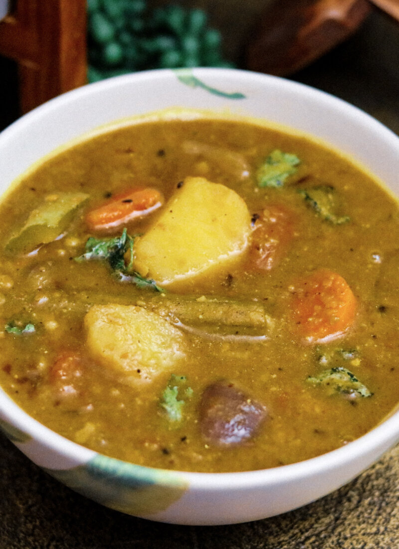 Sambar (a south indian vegetable stew)