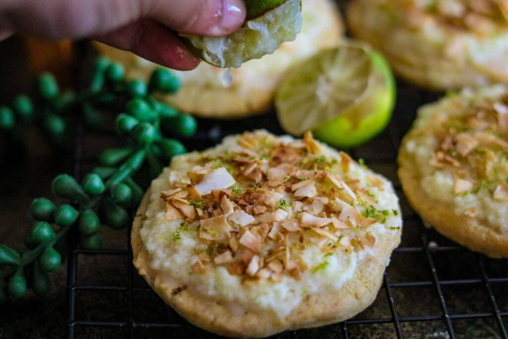 Key Lime Coconut Cookies - The Familiar Kitchen