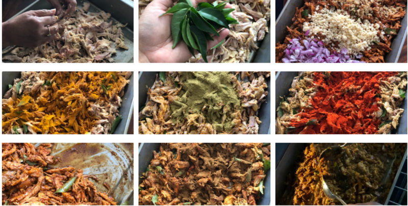 Shredded Turkey Masala (Thanksgiving Leftovers) - The Familiar Kitchen